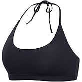 INLYRIC Women's Inbarely Soft Halter Bralette Open Back Backless Tie-Back No Padding Unlined Scoop No Underwire Bra