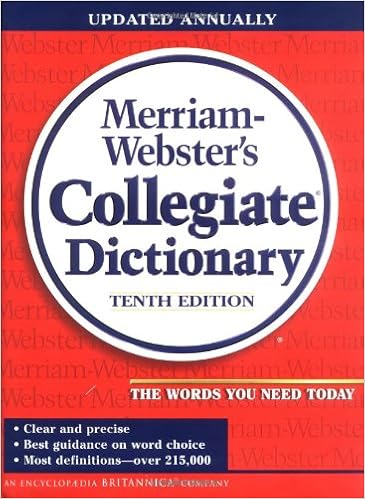 Merriam Webster S Collegiate Dictionary Merriam Webster 0081413007091 Amazon Com Books