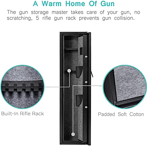 WINTACTICAL Gun Safes for Rifles and Pistols, Shotguns with Light, 45
