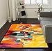 Champlain Multi Cubes Yellow Orange Blue Modern Abstract Painting Area Rug ( 7'10