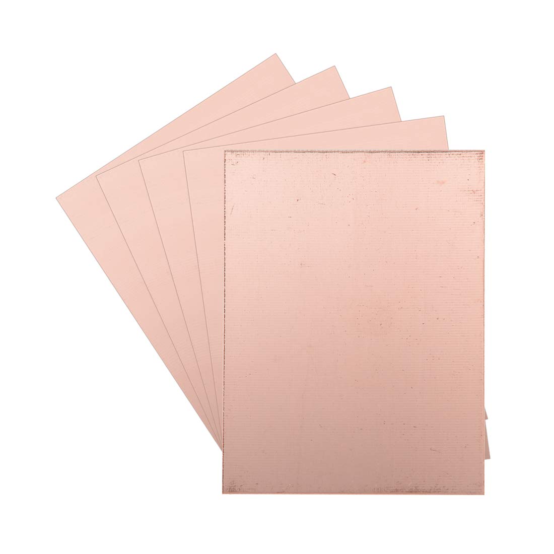 sourcing map Double-Sided Copper Clad Laminate PCB Circuit Board, FR4 100x75mm 3.94x2.95 inch, 1.5mm Thickness DIY Prototyping PCB Board, Name Board, 5pcs