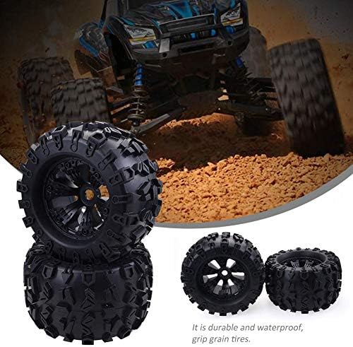 Pegtopone 4PCS Monster Truck RC Tyre Accessories 17 mm HEX Wheel & 170 mm Tyres Professional for RC 1/8 Monster Truck Toy HPI Savage Flux HSP 2 Stücke