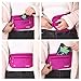 Bagail Money Belt Pouch w/Dual Clip For Travel With RFID Passport & Credit Card Sleeves (Fushcia)