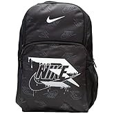 Nike 3 Brand Graphic Print Backpack – Black/White – One Size (30L)