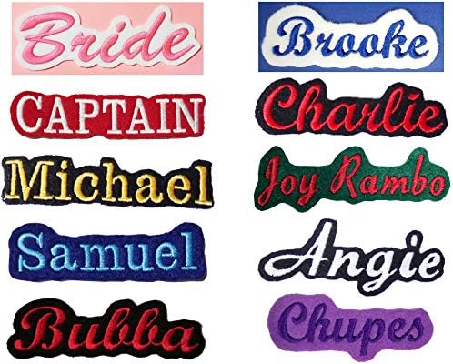 Custom Embroidered Felt Patch Personalized Name ID (3" Wide)