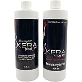 Kera Fruit Formaldehyde-Free Keratin Hair Treatment 16oz kit- for All Hair Types &ndash; Brazilian Blowout at Home, - Frizz Control &amp; Repair for Sensitive Scalps - Cirugia Capilar Sin Formol Keratina