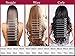 S-noilite Dip Dye Clip in Hair Extensions Ombre Two Color Long Thick Curly Wavy Straight 3/4 Full Head Synthetic Hairpiece Japanese Kanekalon Fiber Trendy Fashion (Dark Brown to Ash Blonde)
