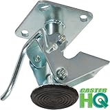 Caster HQ - 5 Inch Floor Lock - FL50117 - 4" x 4-1/2" Top Plate - 6-3/4" - 5-1/2" Height Range