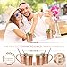 [Christmas Gift Set] 100% Real Moscow mule mugs, Set Of 4 copper cups for drinking Each Mug is HANDCRAFTED- Food Safe Pure Solid Copper Cups gift set (Set of 4 Gift Box)
