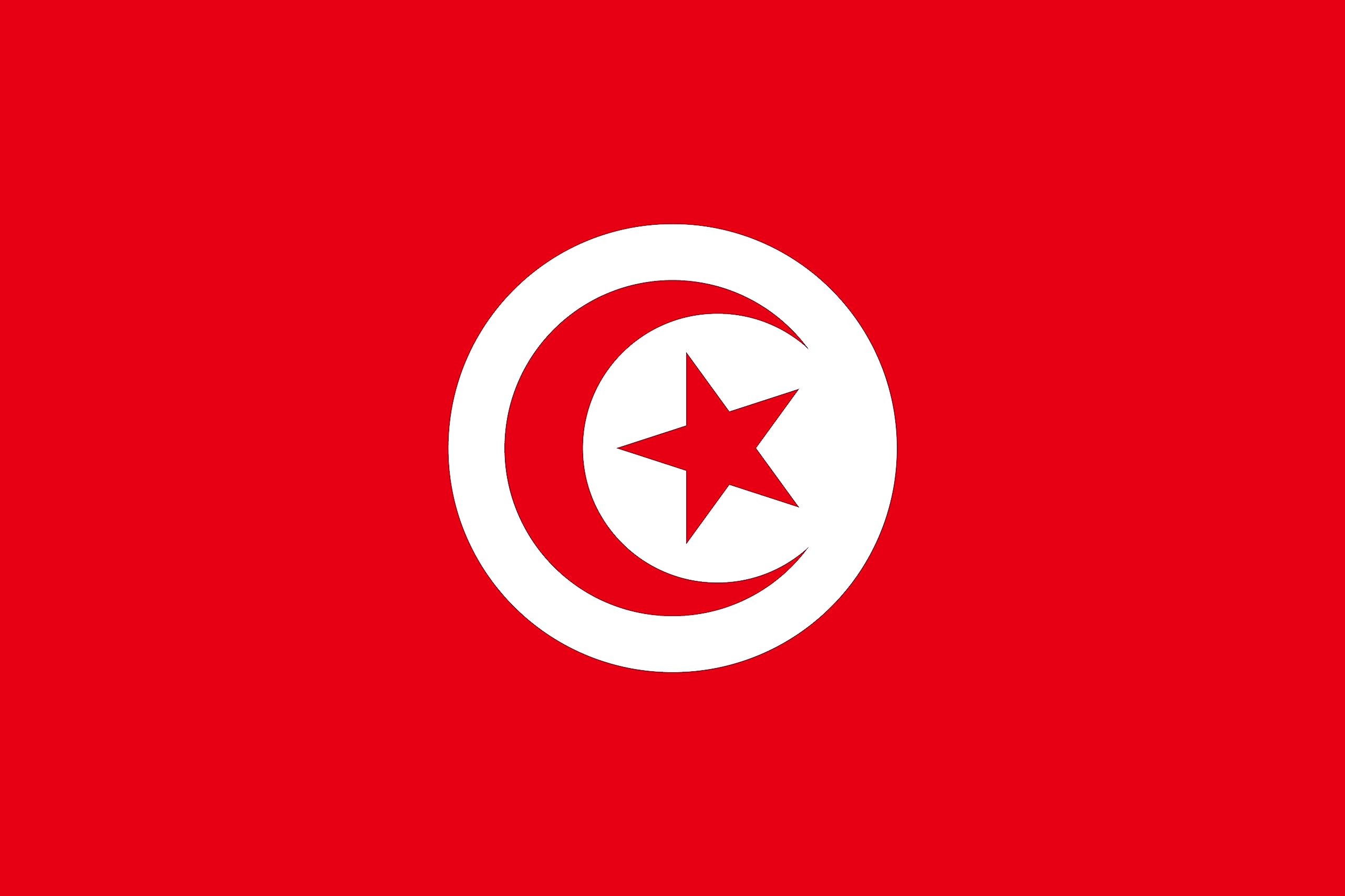 Premium Flags – 90 x 150 cm / 150 cm 90 cm – Made of Polyester with Golden Eyelets – Durable and Weatherproof (Tunisia) — image 1
