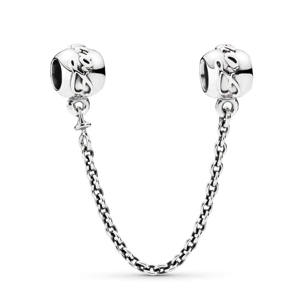 FGT Forever Family Safety Chain Charm fits Pandora Moments Bracelets Sterling Silver Gift Daughter Mum Wife Women Girl Valentine Birthday