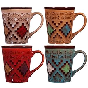 Amazon.com | Home Essentials Home Essentials Set OF 4-quilt Design