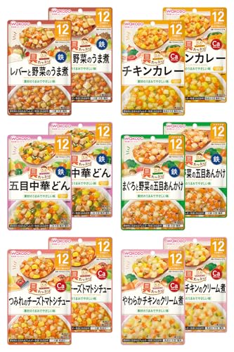 和光堂 具たっぷりグーグーキッチン 12か月頃から おすすめセット 6種×2袋 12袋アソート商品画像