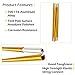Azarxis Tent Pole Repair Kit Splint Support Kit Replacements Aluminum Rod Adjustable Replacement Poles Accessories for Camping Hiking Backpacking Tent - Pack of 2 (Gold - 13.25ft)