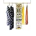Home Hanging Clothes Storage Box (6 Shelving Units) Durable Accessory Shelves - Eco- Friendly Closet Cubby, Sweater & Handbag Organizer - Keep Your Wardrobe Clean & Tidy. Easy Mount.