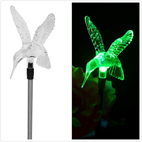 Stunning Acrylic Solar Hummingbird light stake (Box of 2)
