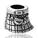 ABUN Scotland Skirt Charms Beads Antique 925 Sterling Silver for Charms Bracelet