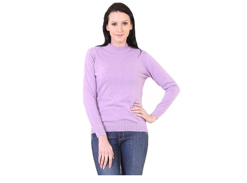 kalt women's turtle neck full sleeve extra fine cotton sweater