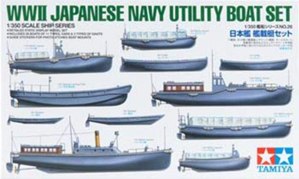 TAMIYA 300078026-1:350 WWII Supply Boats Japanese Navy (28), Silver, Medium