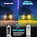 JDM ASTAR Extremely Bright 3600 Lumens High Power H11 H8 H16 LED Fog Light Bulbs, Golden Yellowthumb 2