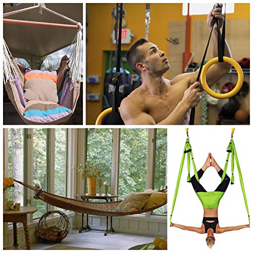 Hammock Hanging Kit, Lnkey Hammock Hooks 660 LBs Stainless Steel for Hammock, Hanging Chair, Punching Bag, Yoga Training, Hanging Lamp - Thumbnail 3