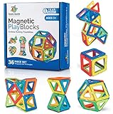 Magnetic Building Blocks Magnetic Tiles Set Toy for 3 4 5 6 7 8 Year Old Boys & Girls - Kids & Toddlers STEM Educational Toy Preschool Creative building Toy Gift for 3-8 Year Old, 36 pcs Set Gift Box