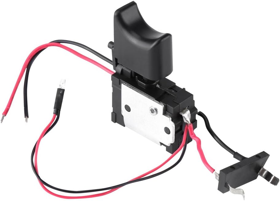 Walfront Electric Drill Switch,12V Lithium Battery Cordless Drill Speed Control Trigger Switch with Small Light - Image 3