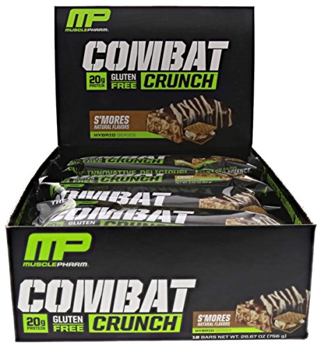 Musclepharm Combat Crunch High Protein Bars (12 Bars, S'mores)