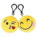MelonBoat Emoji Mini Plush Pillows, Keychain Decorations, Kids Party Supplies Favors, 2
