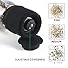 Salt and Pepper Grinder Set, Adjustable Coarseness Clear Glass Body Salt Mills Salt and Pepper Shakers by Seatore