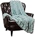 Chanasya Premium Soft Wave Faux Fur Throw Blanket - Soft, Lightweight Reversible Sherpa & Minky Blanket - 50