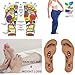 STCORPS7 Slim Fast Acupressure Slimming Insoles Pad Foot Massager Magnetic Massage Insole Foot Cushion Therapy Weight Loss 27cm (Man)