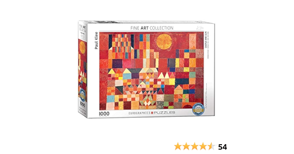 Amazon Com Eurographics Paul Klee Castle And Sun Puzzle 1000 Piece 6000 06 Toys Games