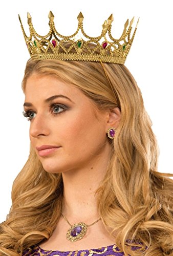 Forum Novelties 76046 Royal Queen Crown, Standard, One Size, Gold - Thumbnail 3
