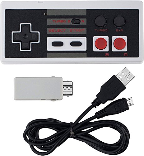 image for Hosukko Wireless Controller Rechargeable for Nintendo Switch NES Mini 