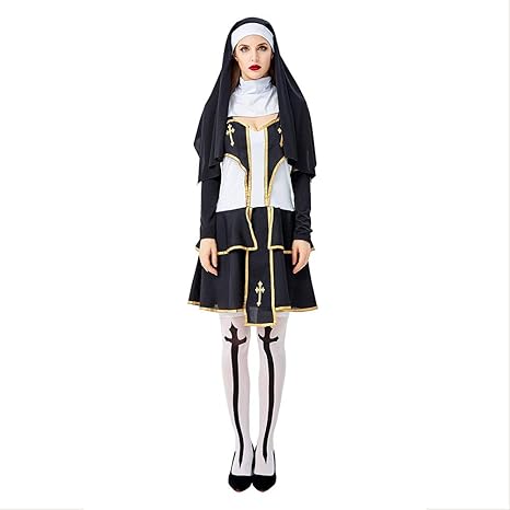 Amazon Mrcos ハロウィン コスプレ キリスト教 マリア 牧師 シスター 修道女 女神 セクシー ロングスカート ドレス 女性用 レディース 頭被り付き コスチューム イベント 成人 パーティー 衣装 仮装 コスプレ コスチューム M コスプレ 仮装 通販 Amazon Mrcos ハロウィン コスプレ キリスト教 マリア 牧師 シスター 修道女 女神 セクシー ロングスカート ドレス 女性用 レディース 頭被り付き コスチューム イベント 成人 パーティー 衣装 仮装 コスプレ コスチューム M コスプレ 仮装 通販