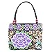 Vintage Embroidery Women Boho Mandala Messenger Bag Shoulder Bag (Purple Peony)