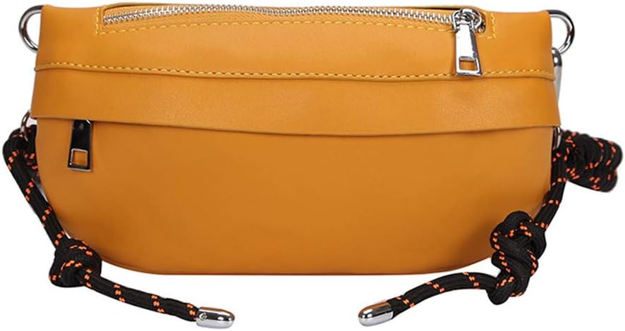 Personality Simple Chest Bag Messenger Bag Yellow W22H12D3 cm
