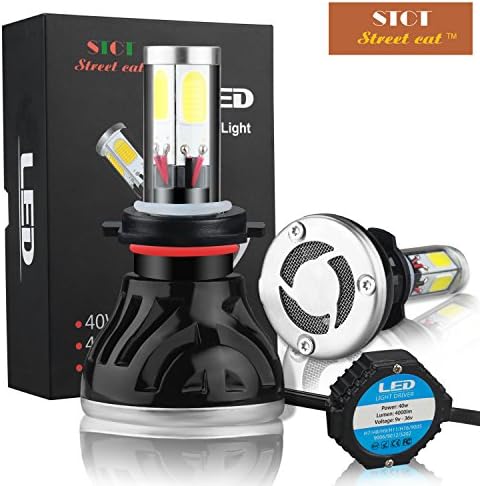 H7 LED Headlight Bulbs 40W 4000LM (x2) 6000K - Low Beam/ High Beam/ Fog Light Bulbs (by STCT Street Cat)