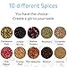 Just Spices Homemade Gin Kit | Create Your Own Gin With 10 Different Botanicals and Spices | 3 Recipes Included | Fun DIY Alcohol Infusion Gift for Men