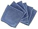 Shaxon Ultra Absorbent Microfiber Cleaning Cloths, 6 Pack, Blue, 12 x 12 Inches