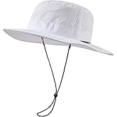 UVSAI UPF 50+ Bucket Sun Hat with Laser Perforated Mesh Cooling Adjustable Breathable Lightweight for Outdoor Men Women
