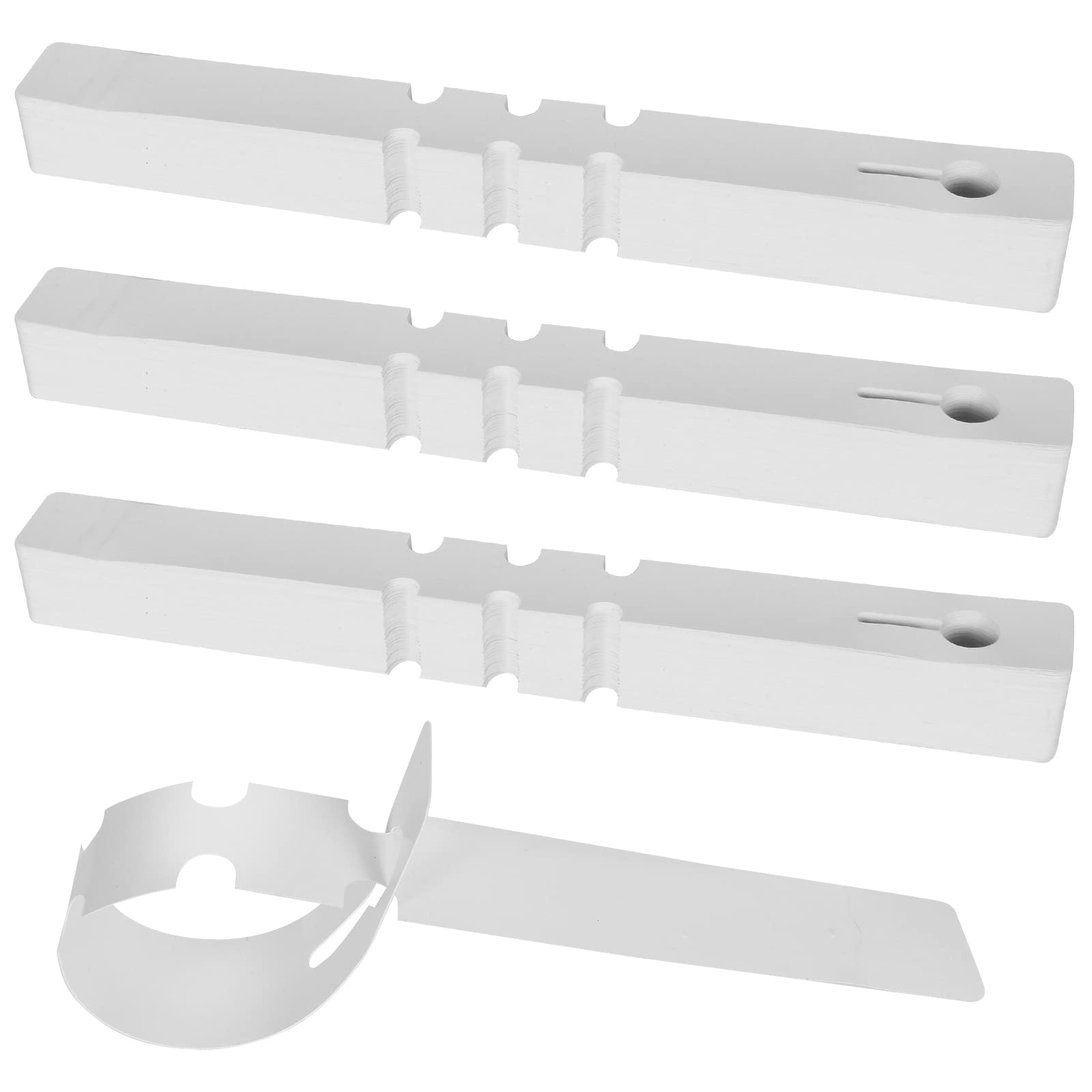 Zimoer 300 Pieces Plant Labels, Waterproof Garden Plastic Labels, Seed Hanging Labels Plant Markers Wrap Around Nursery Labels, 20 x 2 cm, White