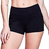 Matymats Women's Workout Running Shorts Yoga Gym Hot Short Side Pockets