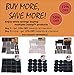 Premium Furniture Pads Set 168 Pcs Value Pack Beige - Heavy Duty Adhesive Felt Pads for Furniture Feet, Assorted Sizes with Noise Dampening Clear Rubber Bumpers. Protect Hardwood & Laminate Flooring