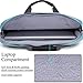 Brinch 15-15.6 Inch Multi-Functional Suit Fabric Portable Laptop Sleeve Case Shoulder Messenger Bag Briefcase for Laptop, Tablet, MacBook, Notebook - Black-Green