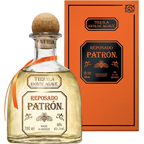 PATRON Premium Reposado Tequila, 100% Agave, Gift Box, 40%ABV, 70cl