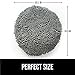 KANGAROO Shag Chenille Toilet Lid Cover, Machine Washable, Microfiber Dries Quickly, Ultra Soft Seat Covers, 19.5x18.5, Fits Most Standard Lids, Essential Home Bathroom Decor, Gray