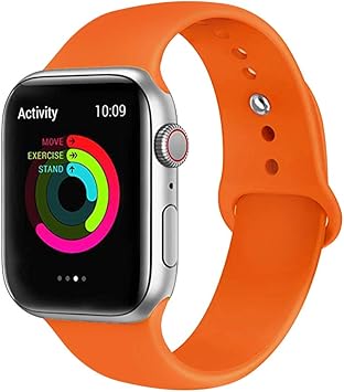 Lerxiuer Smartwatch Correa 42mm 44mm Silicona Suave Reemplazo ...