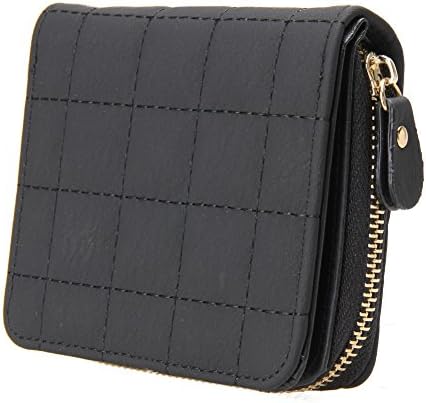 Warmingecom Women's And Girls Mini Short Pu Leather Zipper Card Holder Wallets Purses